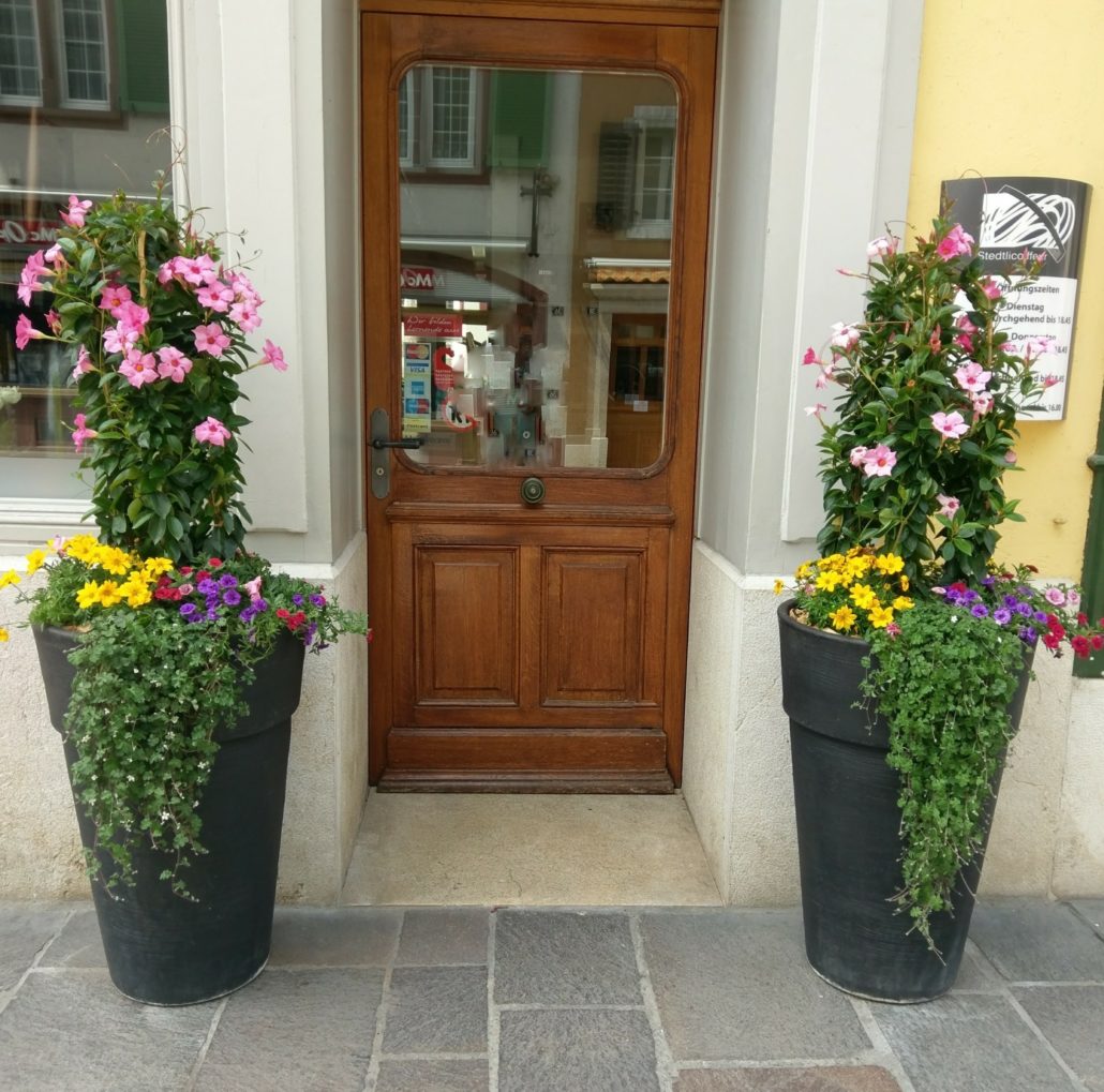 Blumenempfang beim Stedtlicoiffeur Laufen